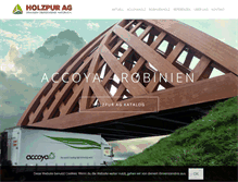 Tablet Screenshot of holz-pur.ch